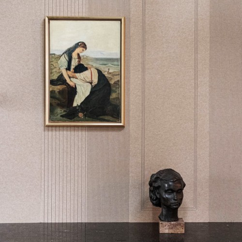 Produkt: Panel akustyczny, Frez: Struny, Kolor: Dune