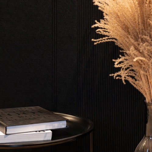 Produkt: Panel akustyczny, Frez: Sztruks,  Kolor: Black