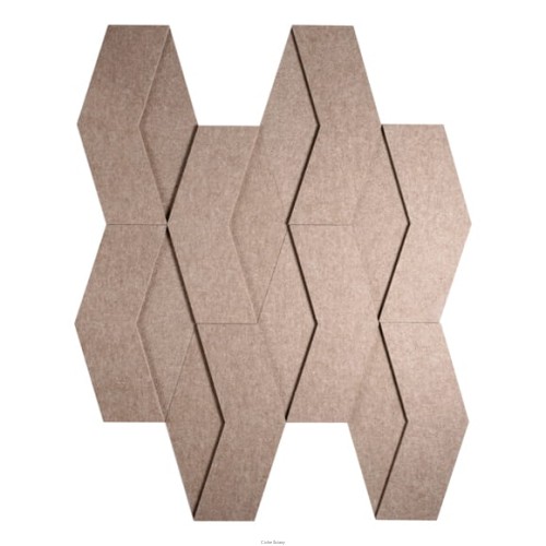 Produkt: Płytka akustyczna Concave 3D,  Kolor: Dune.