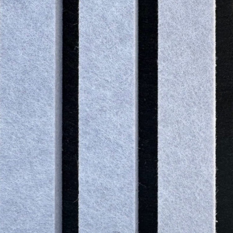 Produkt: Próbka lamele akustyczne, Podkład: Black. Lamel: Ciment