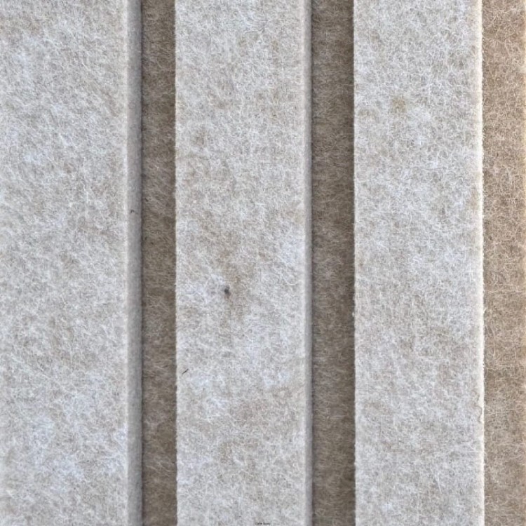 Produkt: Próbka lamele akustyczne, Podkład: Dune. Lamel: Papyrus