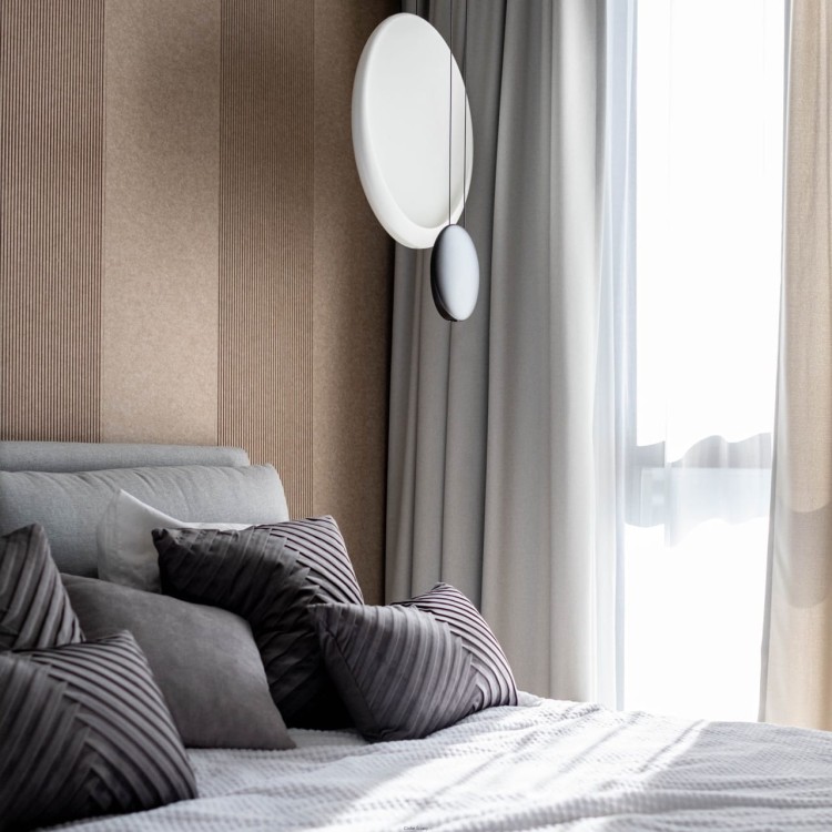 Produkt: Panel akustyczny, Frez: Sztruks, Kolor: Dune