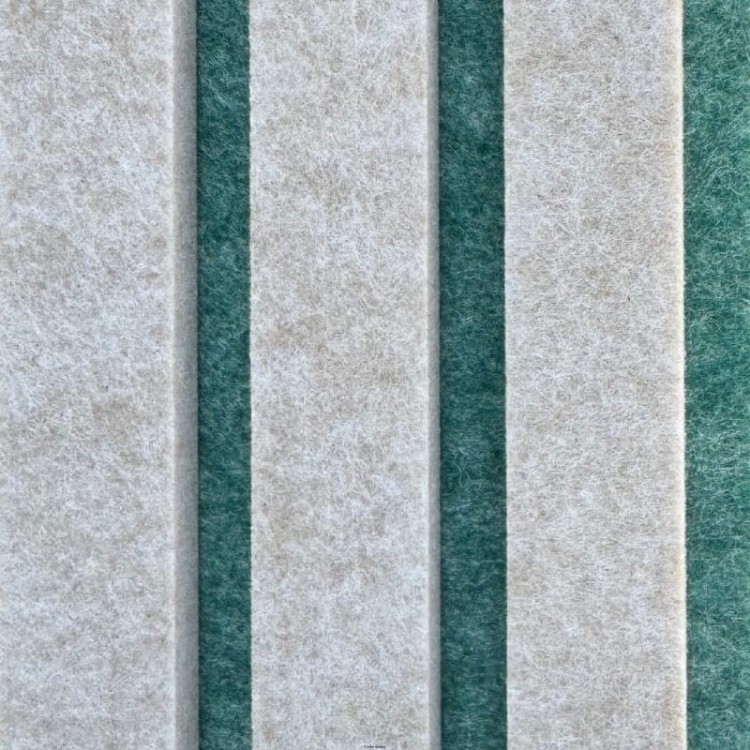 Produkt: Lamele akustyczne, Podkład: Basilico. Lamel: Papyrus