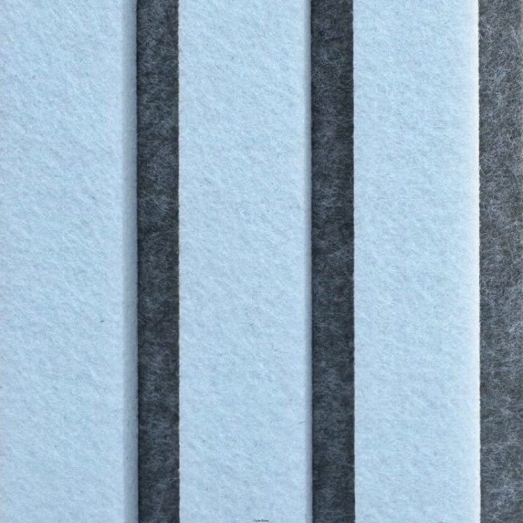 Produkt: Lamele akustyczne, Podkład: Brain. Lamel: White