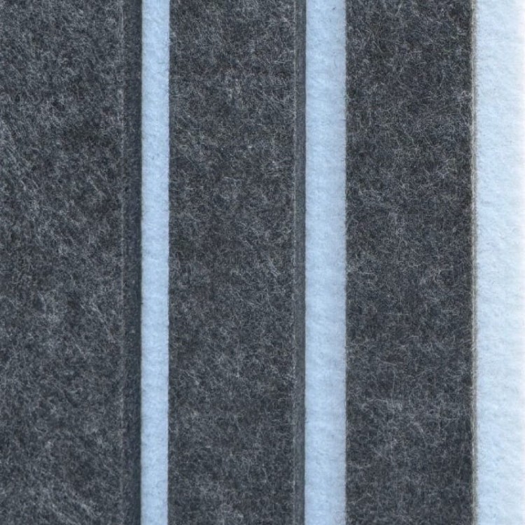 Produkt: Lamele akustyczne, Podkład: White. Lamel: Shark