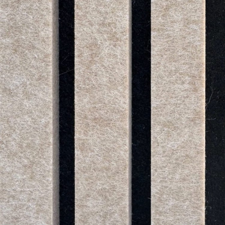 Produkt: Lamele akustyczne, Podkład: Black. Lamel: Dune