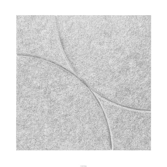 Produkt: Płytka akustyczna Kwadrat/Koło, Kolor: White