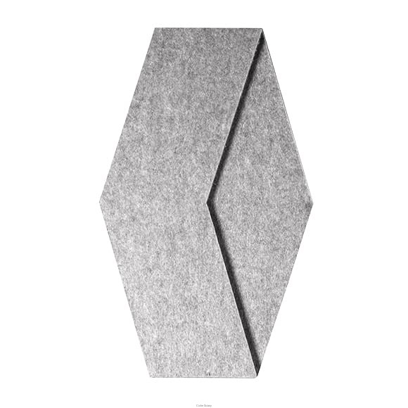 Produkt: Płytka akustyczna Concave 3D, Kolor: Ciment