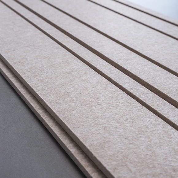 Produkt: Lamele akustyczne, Podkład: Papyrus. Lamel: Papyrus