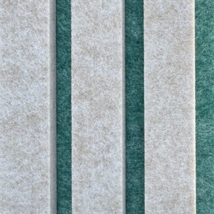 Produkt: Lamele akustyczne, Podkład: Basilico. Lamel: Papyrus