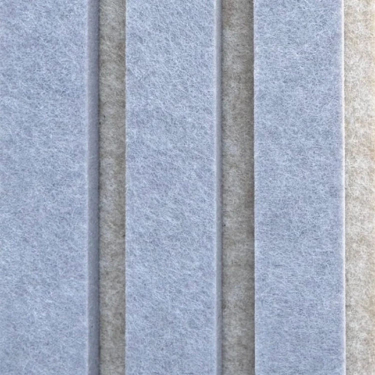 Produkt: Lamele akustyczne, Podkład: Papyrus. Lamel: Ciment