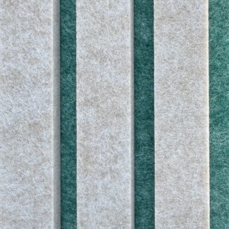 Produkt: Lamele akustyczne, Podkład: Basilico. Lamel: Papyrus
