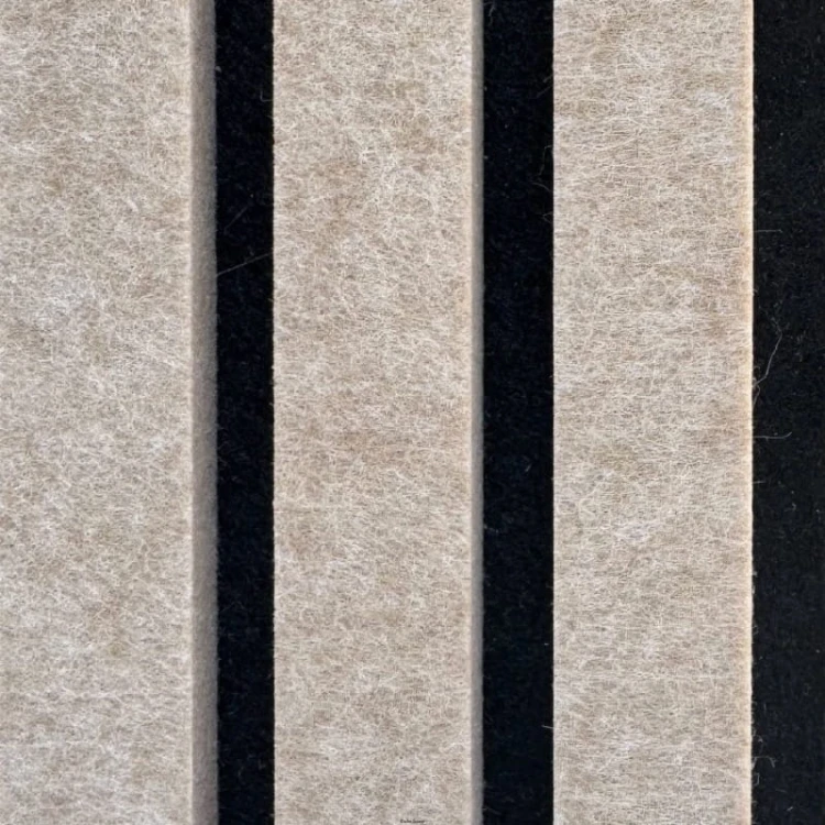 Produkt: Lamele akustyczne, Podkład: Black. Lamel: Dune