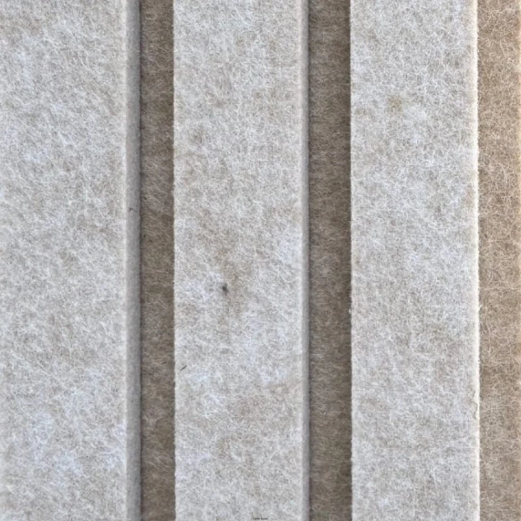 Produkt: Lamele akustyczne, Podkład: Dune. Lamel: Papyrus