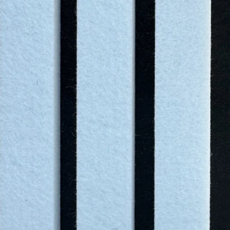 Produkt: Lamele akustyczne, Podkład: Black. Lamel: White