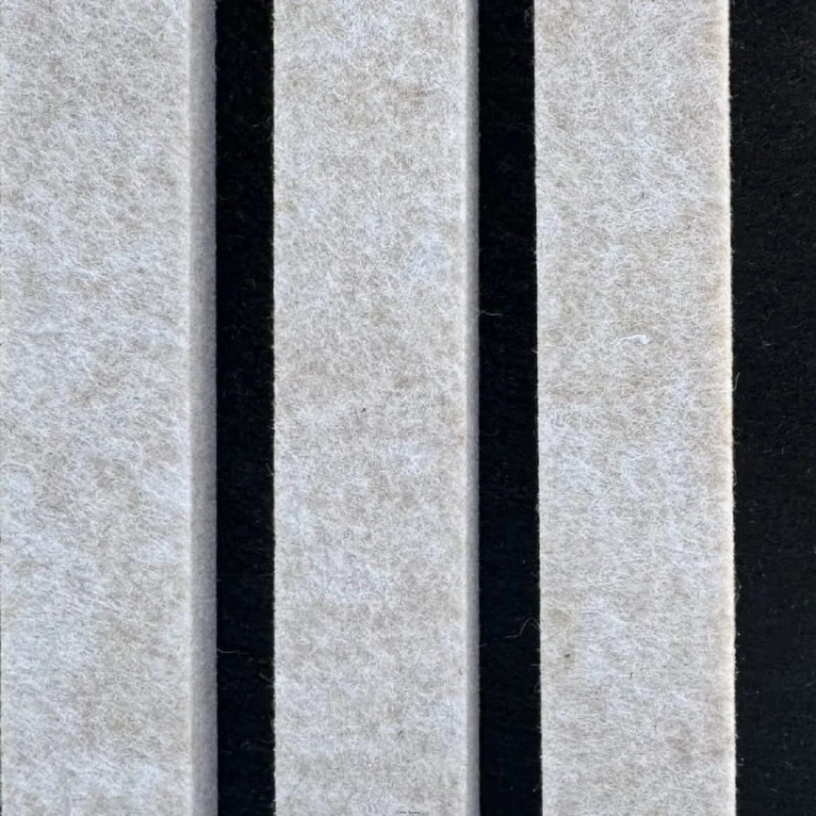 Produkt: Lamele akustyczne, Podkład: Black. Lamel: Papyrus