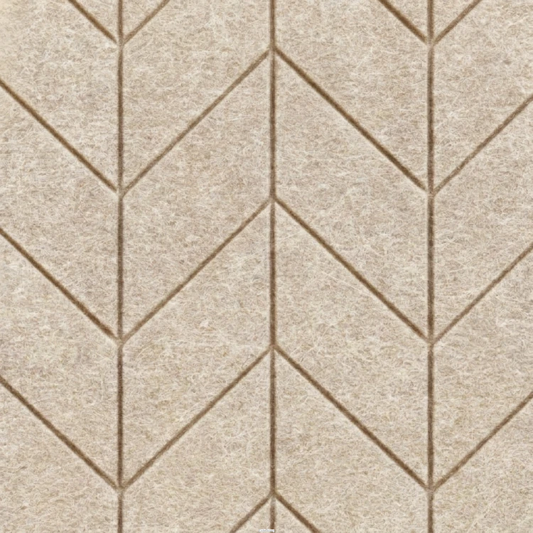 Produkt: Panel akustyczny, Frez: Jodełka, Kolor: Papyrus