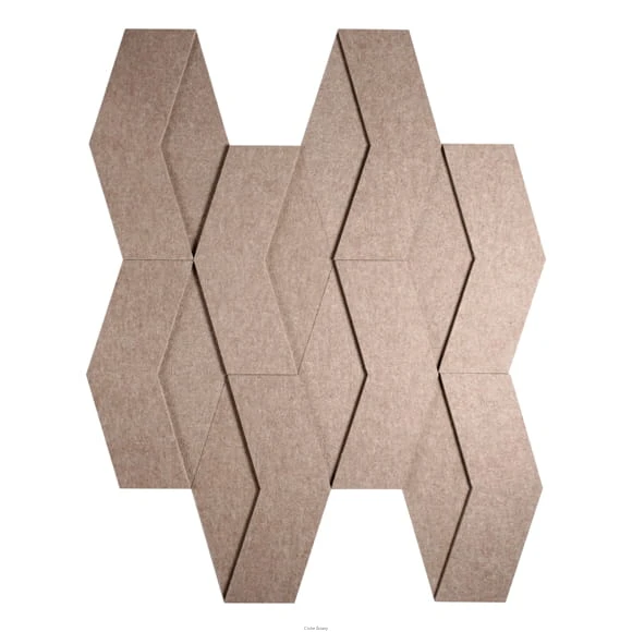Produkt: Płytka akustyczna Concave 3D,  Kolor: Dune.
